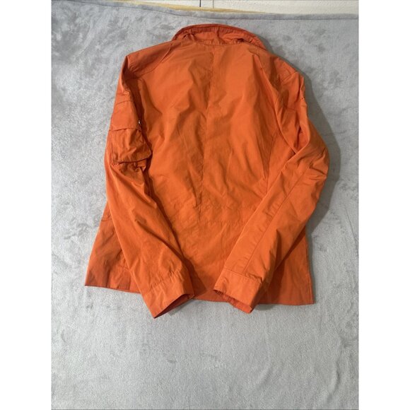 Lauren Ralph Lauren Women’s Medium Orange Utility Jacket Zip Snap Front - Picture 8 of 10